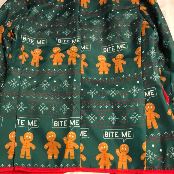 Men’s holiday party Blazer gingerbread “ugly” - Picture 6 of 6